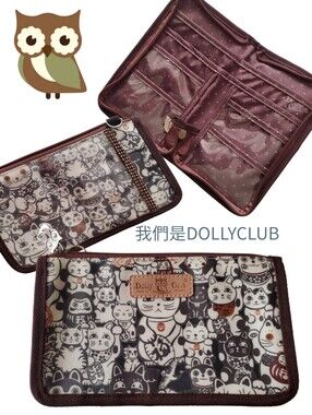 Dolly Club Lucky Cat Passport Holder & Wallet A4